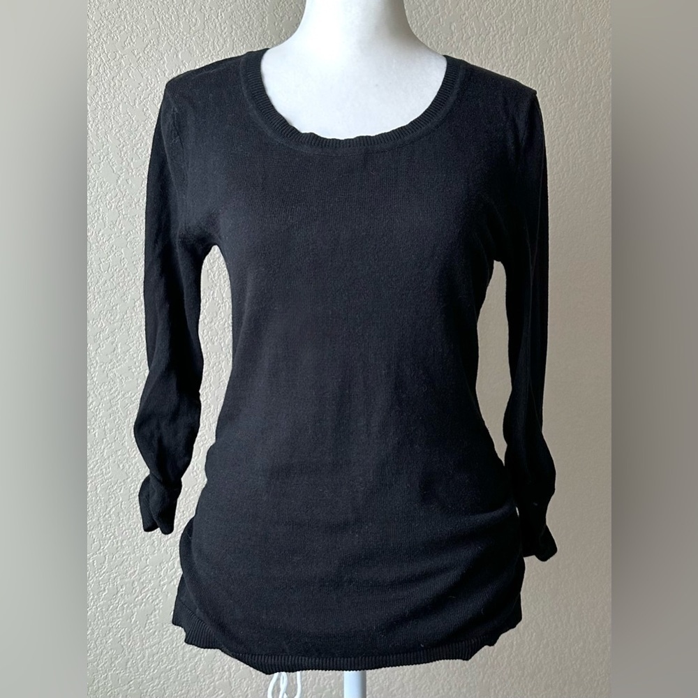 Banana Republic Black Scoop Neck Sweater | Size XS